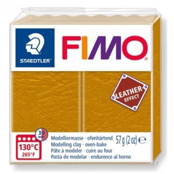 Полимерная глина FIMO leather-effect (эффект кожи), охра, 8010-179